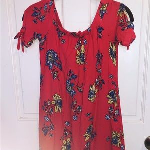 Red Floral Dress